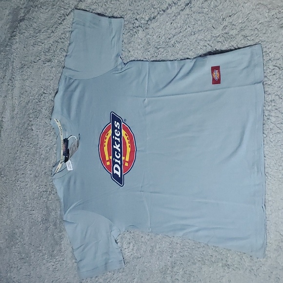 Dickies Powder Blue Horseshoe Logo T-Shirt - Picture 1 of 9